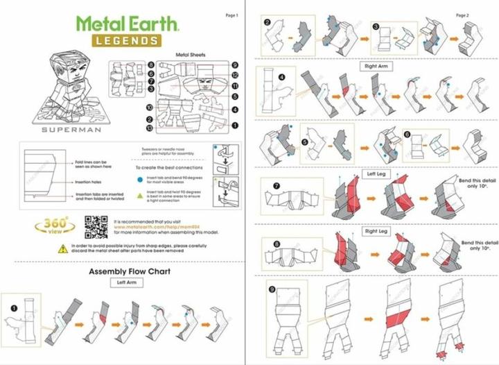 Nährwerte und Zutaten Metal Earth Superman Mini