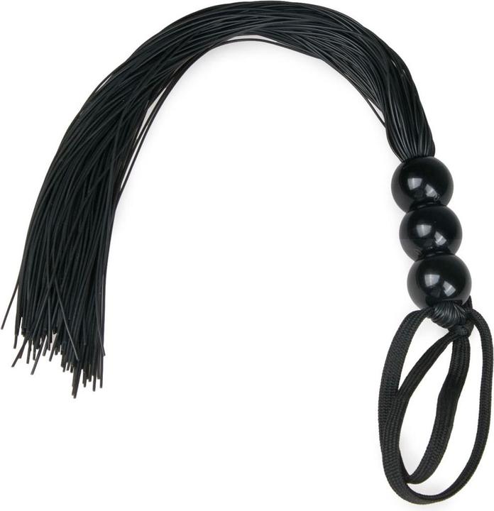 Actual product image Fetish Collection Zwarte siliconen zweep