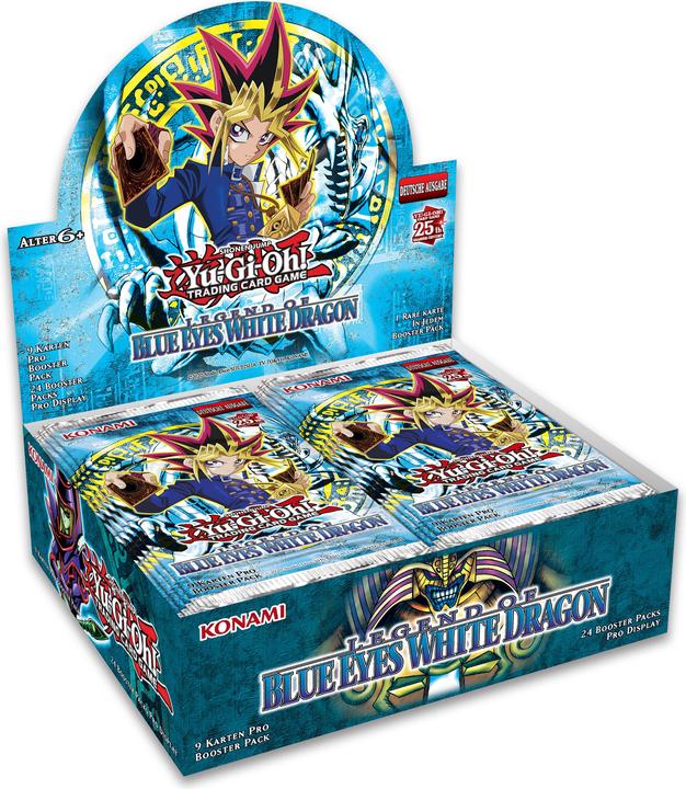 Konami Legend of Blue-Eyes White Dragon Booster Display 25th Anniversary (German)