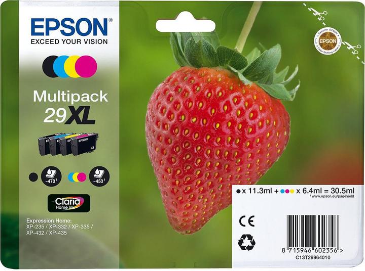 Image du produit Epson 29XL Claria Home (M, CF, C, Y)