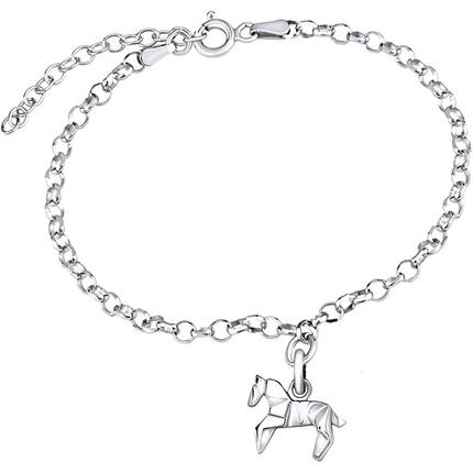 Silvego Silver bracelet with Horse pendant Origami ZTJL73512VSW (925 Sterling Silber)
