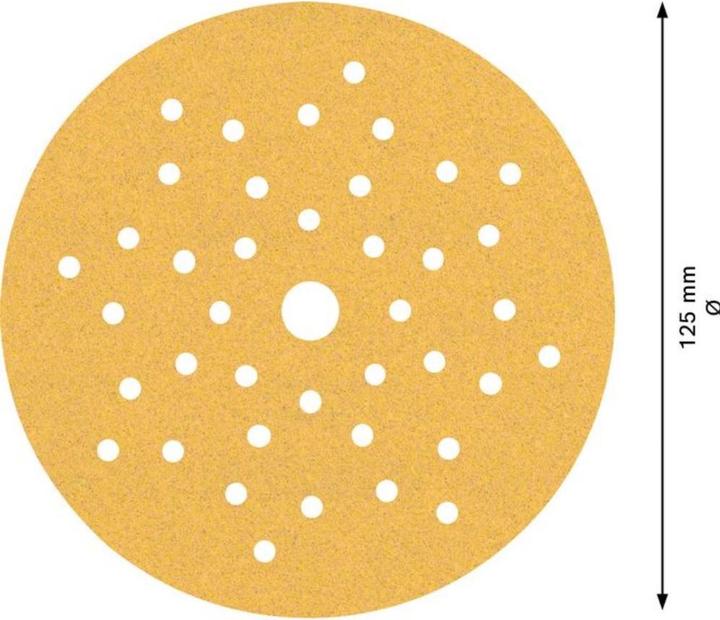 Actual product image Bosch Professional Zubehör EXPERT C470 Sandpaper multi-hole for random orbital sander, 125 mm, G 100, 50 pcs. (100)
