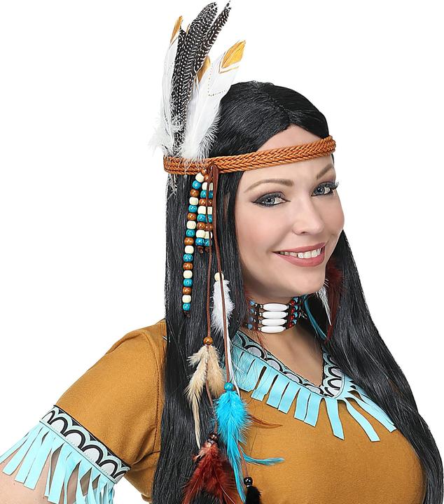 Actual product image Widmann Indian feathers set