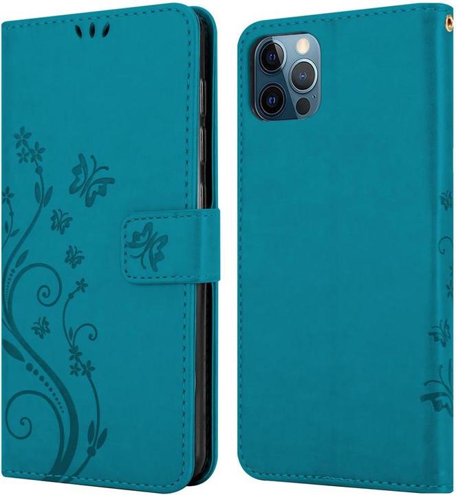 Actual product image Cadorabo Flower Book cover (Apple iPhone 12 Pro Max)