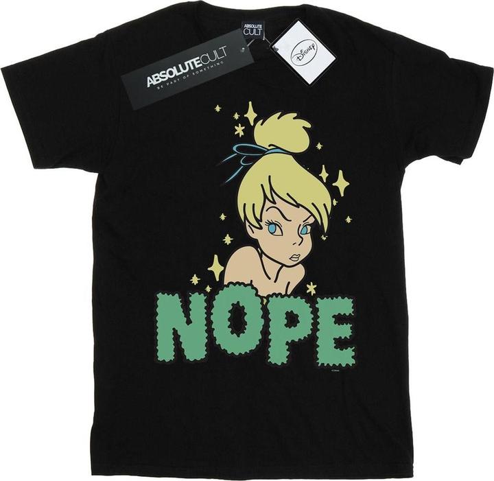 Actual product image Disney Mens Tinker Bell Nope T-Shirt (S)