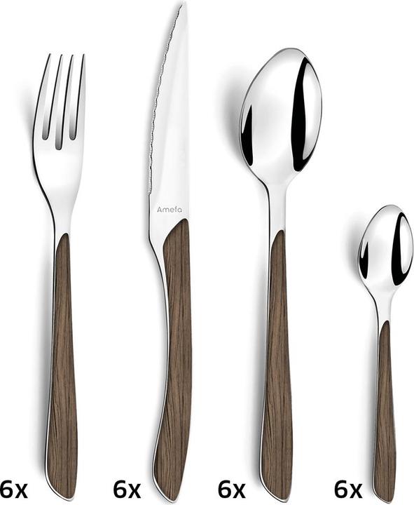 Immagine prodotto Amefa Natura Eclat (24 Pezzo/i, Set di posate)