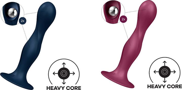 Actual product image Satisfyer Double Ball-R dark blue