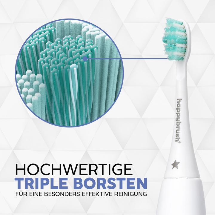 Image du produit happybrush Happy Brush ECO VIBE KIDS Brosses à dents adaptables Agnes (3 x)