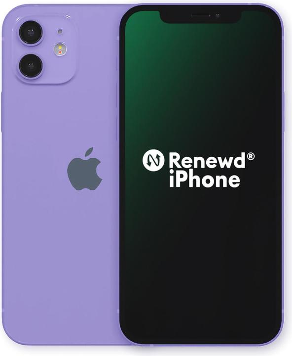 Actual product image Renewd iPhone 12 Mini (64 GB, Lilac, 5.40", 12 Mpx, Dual SIM, A / Like new)