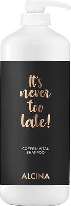 Alcina It's Never Too Late Coffein Vital Shampoo 1250ml for Thinning or Hair Loss Prone Hair (1250 ml, Flüssiges Shampoo)