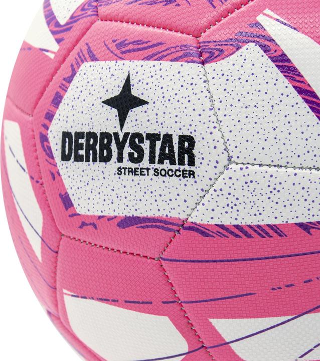 Actual product image Derbystar STREET SOCCER home match football size 5, WHITE/PINK