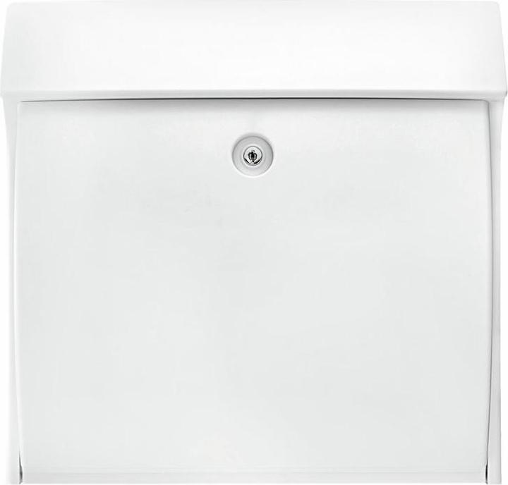 Immagine prodotto Burg Wächter Cassetta delle lettere in plastica LxHxP 384/375/145 mm Classico bianco con sportello + fermo di