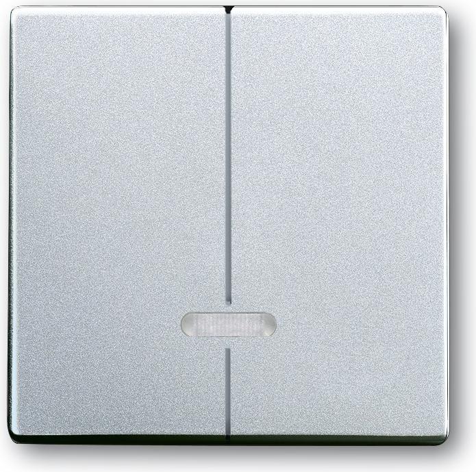 Busch-Jaeger future linear Abdeckung 6545-83 f.Memory-Seriendimmer alusilber