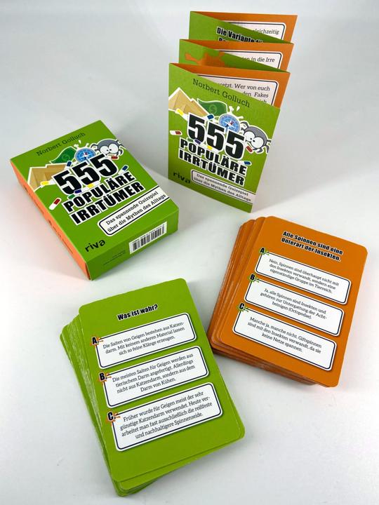 Immagine prodotto 555 idee sbagliate popolari - L'emozionante gioco a quiz sui miti di tutti i giorni (Tedesco)