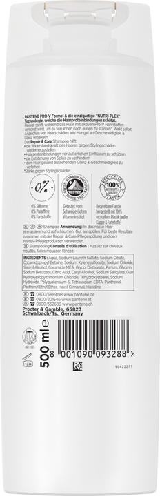 Image du produit Pantene Shampoing Repair & Care 500 ml (500 ml, Shampoing liquide)