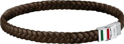 Morellato Fashion intertwined brown leather bracelet Moody SQH50 (M) (Recycled Leather)