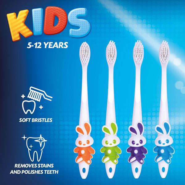 Produktbild Edco Kids soft toothbrush 4as (Weich, 4 x)