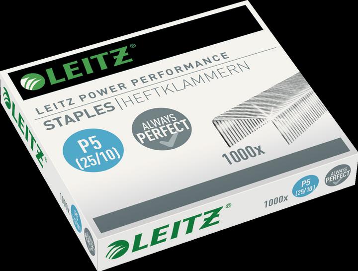 Produktbild Leitz Heftklammern P5, 10mm, verzinkt, 1000 Stück (1000 x)
