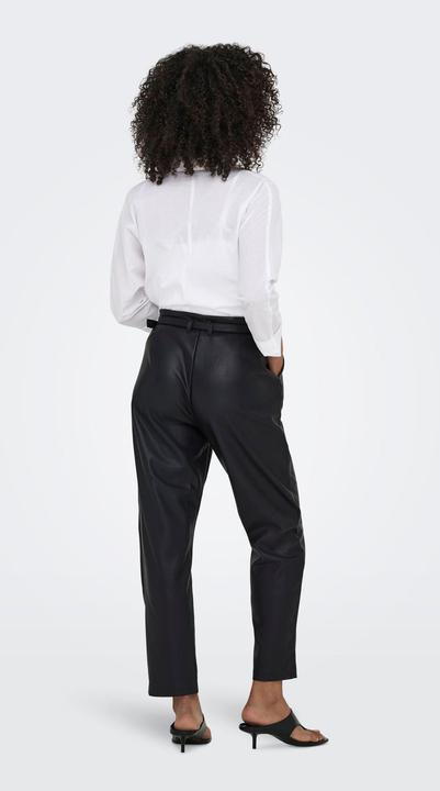 Actual product image Only Comfort Fit Mid Waist Trousers Leather look trousers (XL)