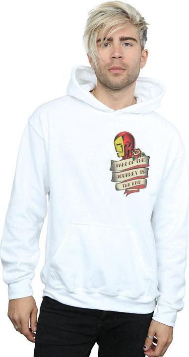 Produktbild Iron Man Tattoo Journey Breast Print Kapuzenpullover (S)