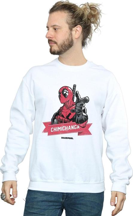 Immagine prodotto Deadpool Chimichanga Finger Felpa Uomo (L)