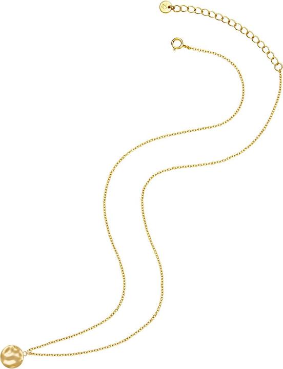 Immagine prodotto Glanzstücke München Catena da donna Circle in argento sterling e oro giallo da 40,0 cm + 5,5 cm di estensione - 31364 (Argento, 40 - 45 cm)