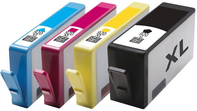 Produktbild Druckfuxx 4x TINTE PATRONEN für HP 920XL mit CHIP 6000 6500A 7000 7500A E710a E7