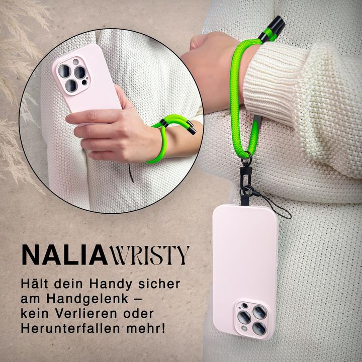 Actual product image Nalia Wristy Lanyard Handykette – Universal Trageband für Smartphones – Verstellbar, Soft & Elastisch