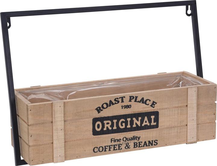 Image du produit Natura Punto Jeu de 2 jardinières en bois et métal (13.50 cm)