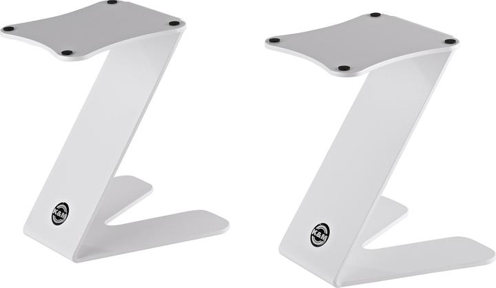 Actual product image K&M 26773 Monitor table stand "Z-Stand" - white (1 pcs., Stand)