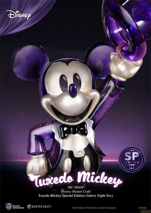 Actual product image Beast Kingdom Mickey Mouse statuette Master Craft 1/4 Tuxedo Mickey Special Edition Starry Night Ver. 47 cm