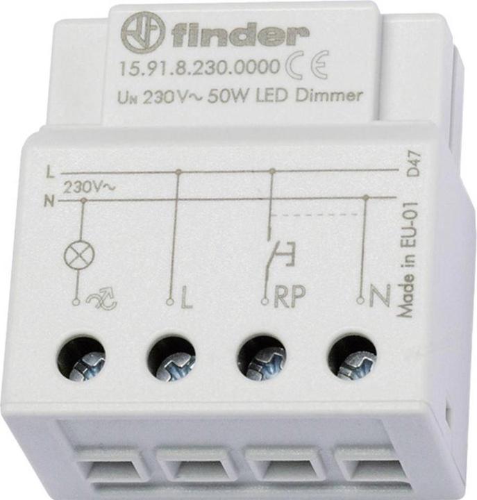 Image du produit Finder Relais à impulsion avec variateur, 230 VAC 100 W