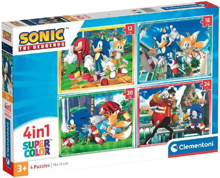 Immagine prodotto Clementoni Puzzle Sonic, 4in1 (24 pezzi)