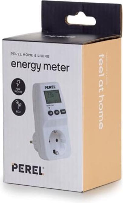 Produktbild Perel ENERGIEKOSTEN-MESSGER?T - 230 V - 16 A - SCHUTZKONTAKT (DEUTSCHES SYSTEM)