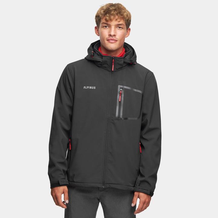 No Name Herren Alpinus Stenshuvud Softshell Jacke schwarz BR43371 (S)