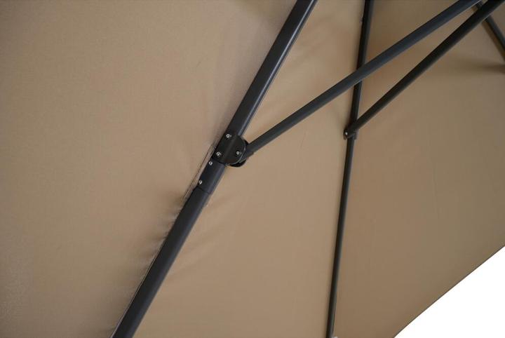 Image du produit Siena Garden Vito Parapluie anthracite/taupe 250 x 250 cm (2.50 m)
