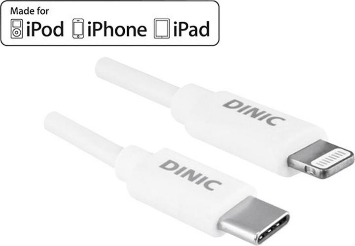 Produktbild Dinic USBC auf Lightning Kabel 0,5m (0.50 m, USB 3.2 Gen 1)