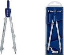 Actual product image Staedtler Precision compass Mars Basic, made of metal with telescopic extension bar, oblique tooth guide