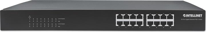 Produktbild Intellinet 16-Port Gigabit Ethernet PoE+ Switch Endspan, 48,26cm 19 Zoll Rackmount (16 Ports)