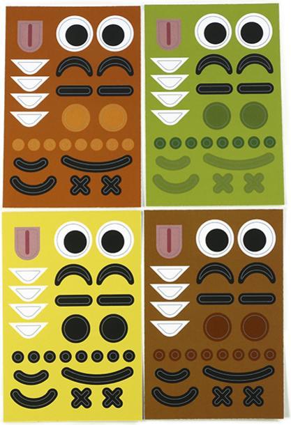 Image du produit Maildor Pochette créative, Portraits d'animaux géométriques - Multicolore