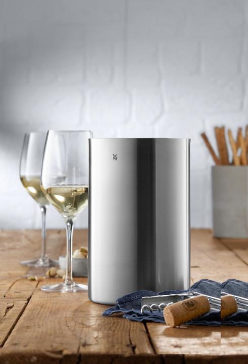 Produktbild WMF Sekt-Weinkühler Edelstahl Flaschenkühler doppelwandig 19,5cm Clever&More matt