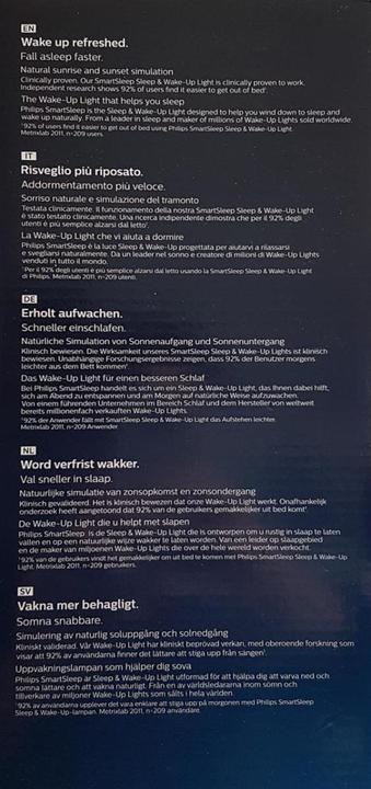 Actual product image Philips Smart Sleep & Wake-up Light HF3651/01