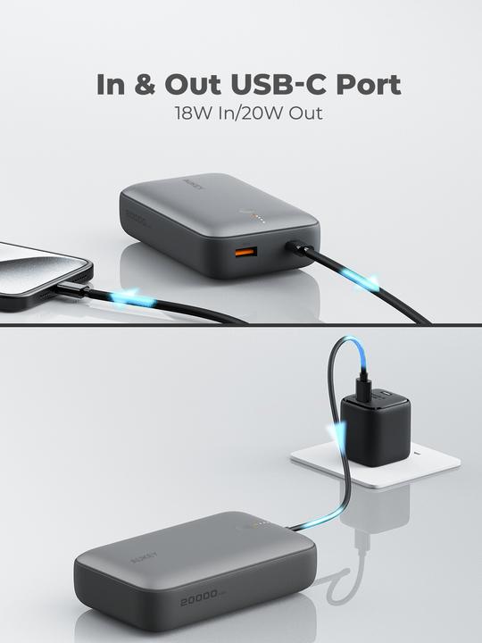 Actual product image Aukey Spark Mini (20000 mAh, 20 W, 77 Wh)