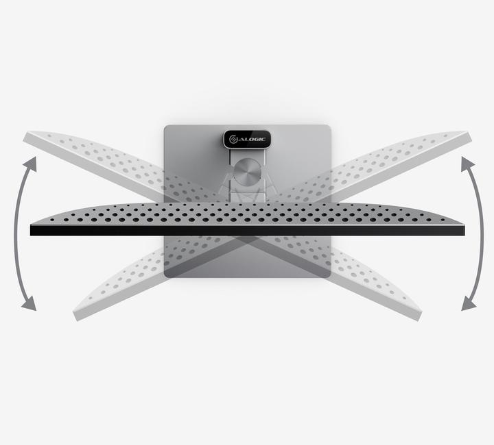 Actual product image Alogic 27F34KCPD LED display 68.6 cm (27 inch) 3840 x 2160 pixels 4K Ultra HD Silver (3840 x 2160 Pixels, 27")