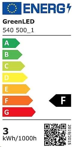 Energie-Label Greenled LED Lampe GU10 SMD 110 3W 250lm120 3000K (GU10, 3 W, 250 lm, 1 x, F)
