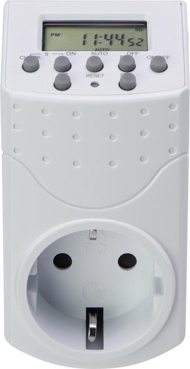 Immagine prodotto Basetech 1528580 Presa di corrente timer digitale programma settimanale 1800 W IP20 funzione conto alla