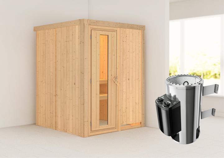 Produktbild Karibu Minja ohne Dachkranz (Plug & Play 3,6 KW interne Steuerung)