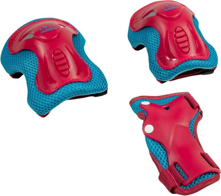 Actual product image Hudora Set (S, Knee pad, Elbow protectors, Wrist protectors, 6 pieces)