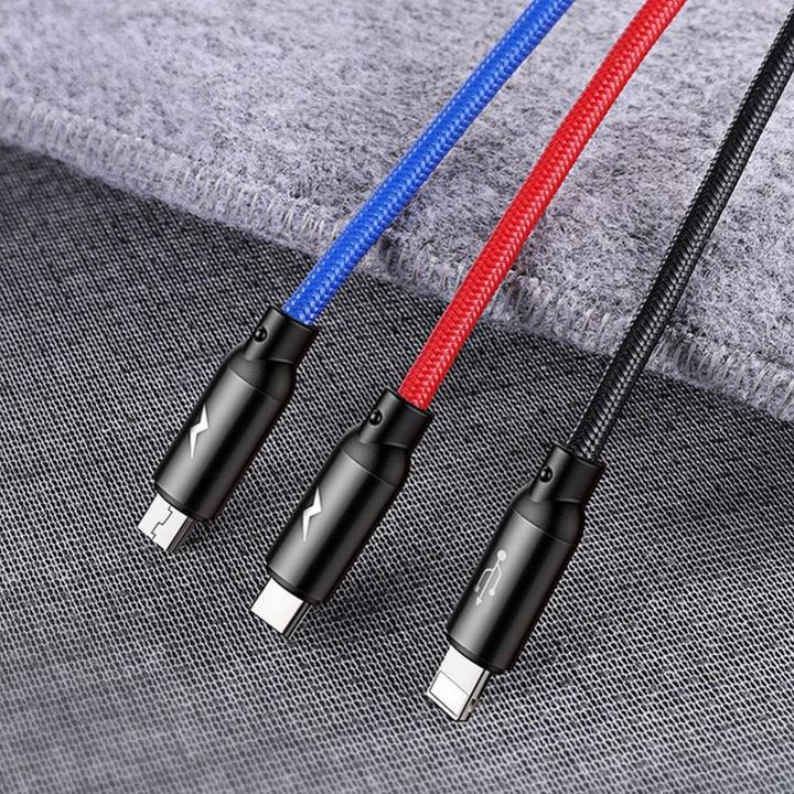 Produktbild Baseus Three Primary Colors 3-in-1 (0.30 m, USB 2.0)