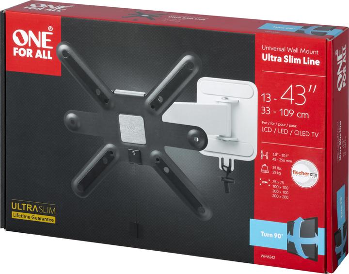 Produktbild One for All ONE skirta ALL Wandhalterung (Wand, 43", 25 kg)